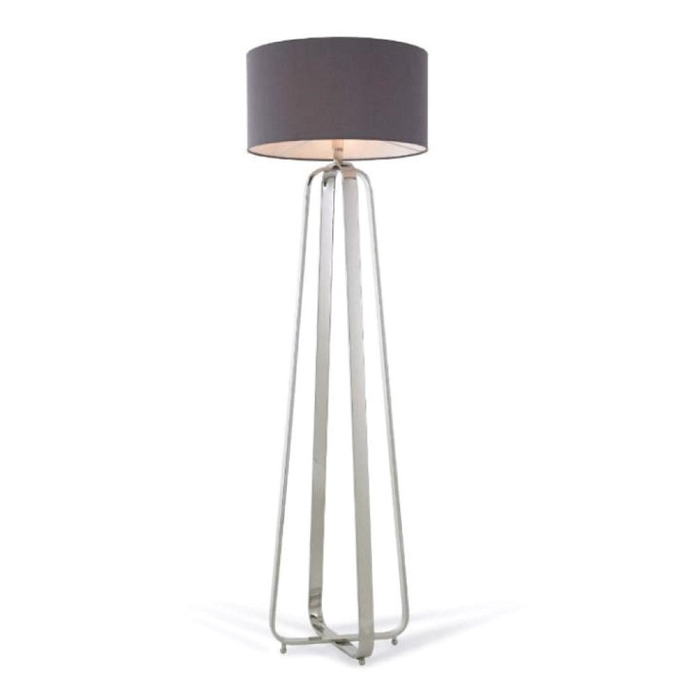 Product photograph of Rv Astley Victoria Floor Lamp Nickel from Olivia's