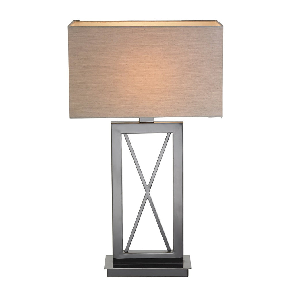 Product photograph of Rv Astley Cross Table Lamp Black Nickel from Olivia's