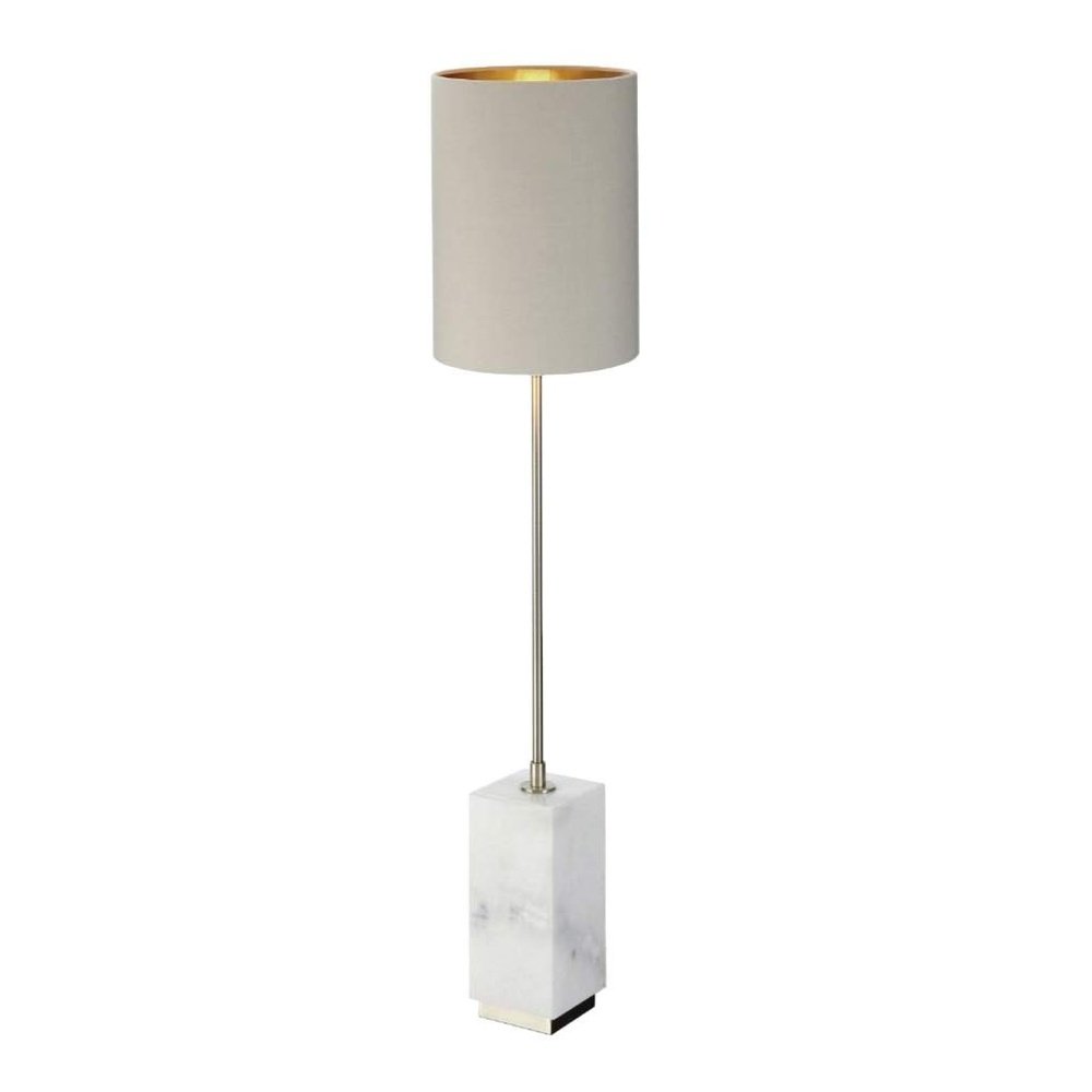 Rv Astley Lindau Table Lamp White Marble And Antique Brass