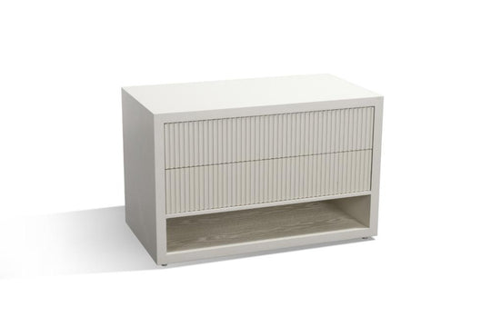 Product photograph of Rv Astley Marans 2 Drawer Wide Side Table from Olivia's