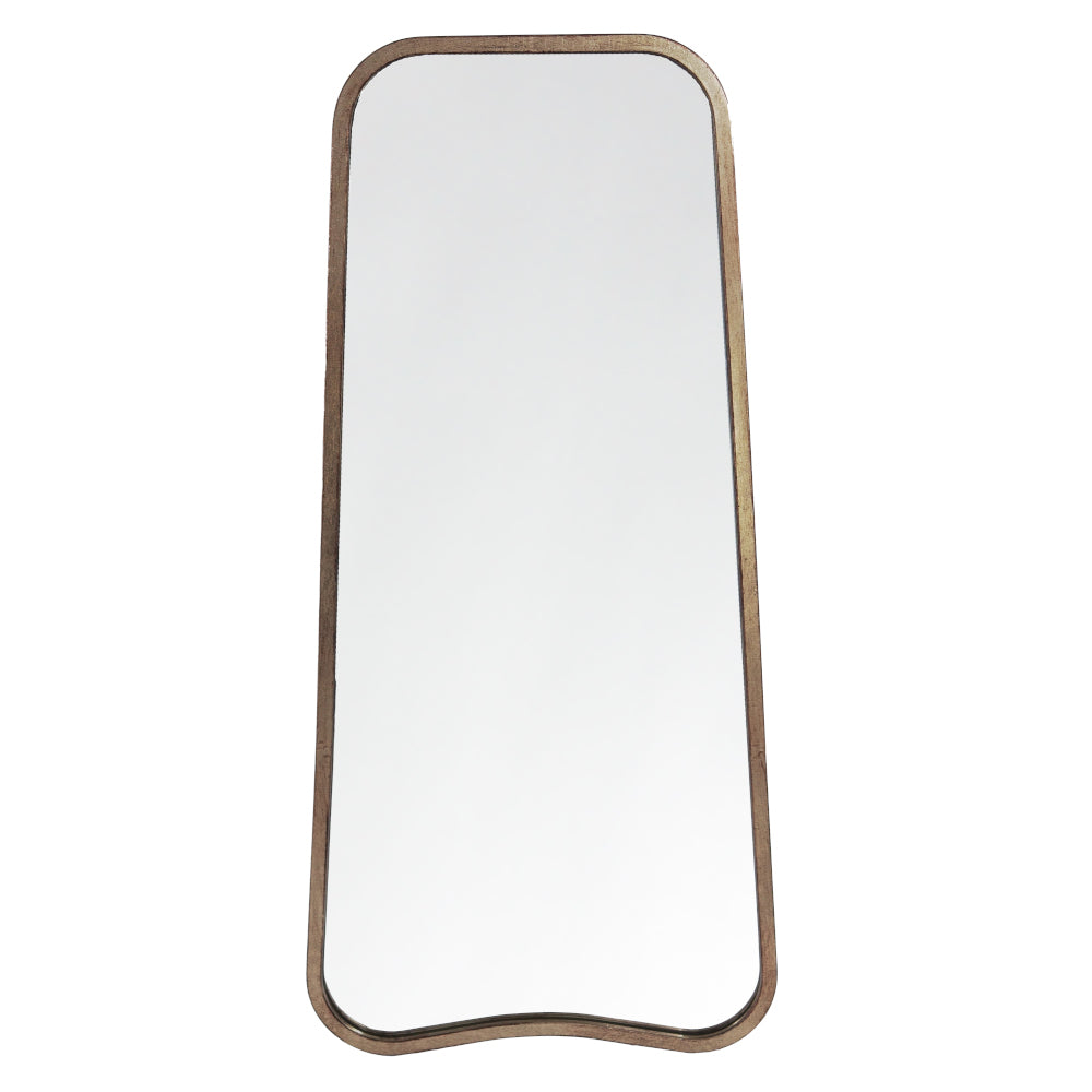 Product photograph of Gallery Interiors Kurva Leaner Mirror In Gold from Olivia's