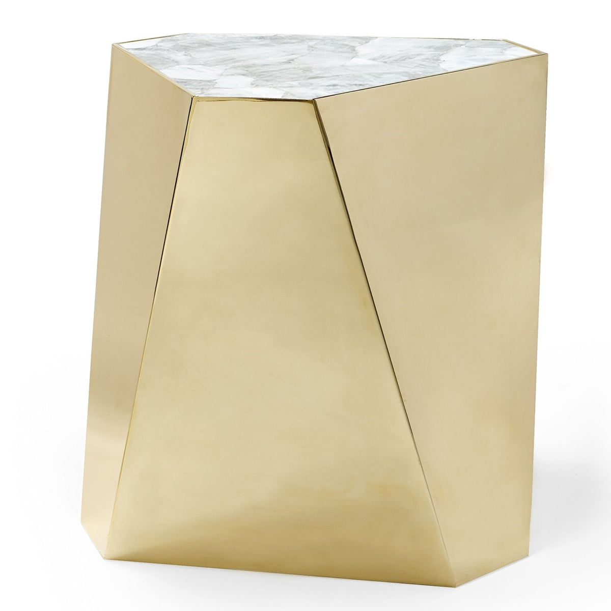 Product photograph of Caracole Signature Debut The Contempo Large Side Table Gold from Olivia's