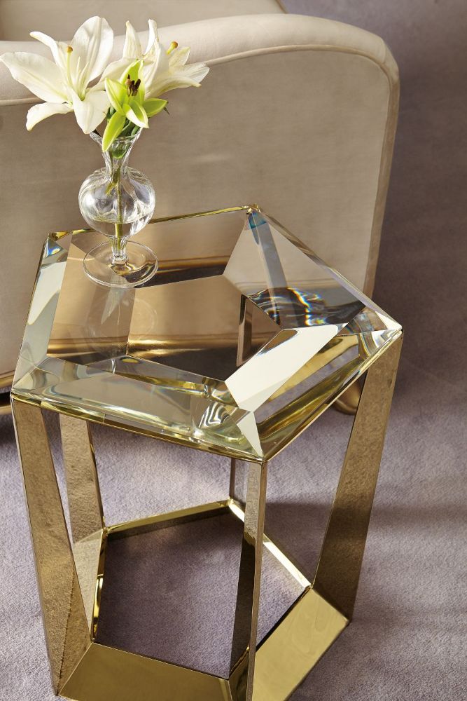 Product photograph of Caracole Signature Debut The Gem Side Table from Olivia's.