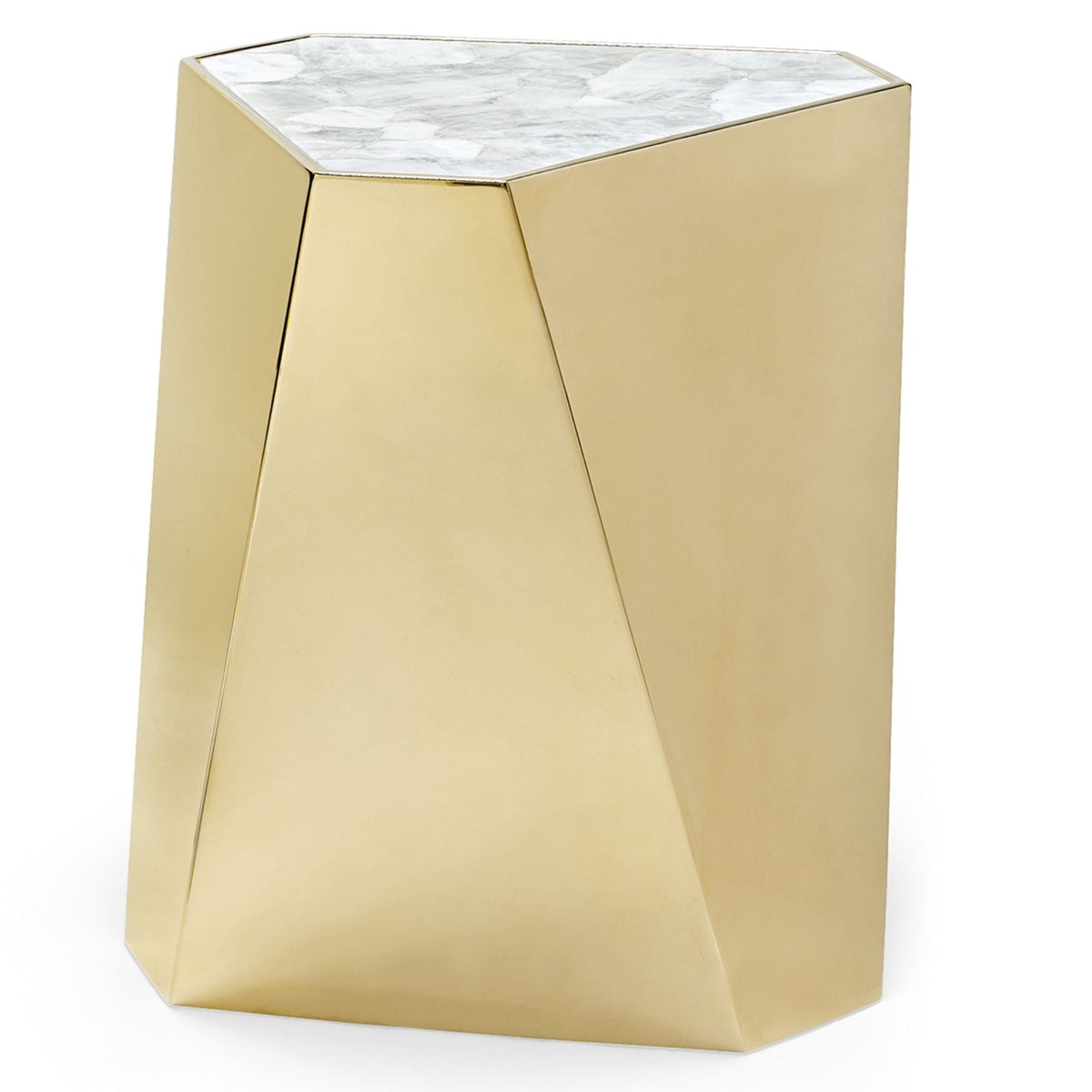 Product photograph of Caracole Signature Debut The Contempo Small Side Table Gold from Olivia's
