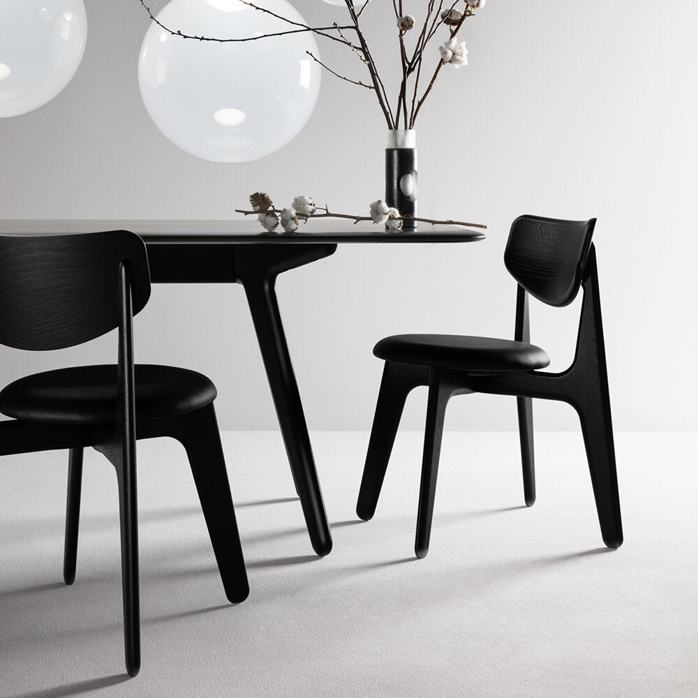 Product photograph of Tom Dixon Slab Chair Black from Olivia's.