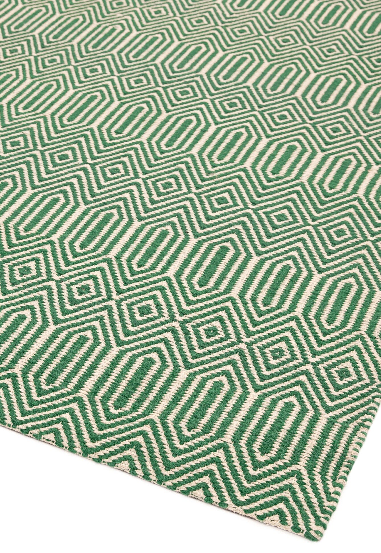 Product photograph of Asiatic Carpets Sloan Hand Woven Runner Green - 66 X 200cm from Olivia's.