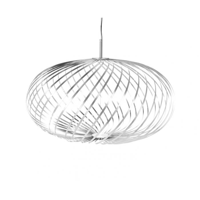 Product photograph of Tom Dixon Medium Spring Pendant Silver from Olivia's