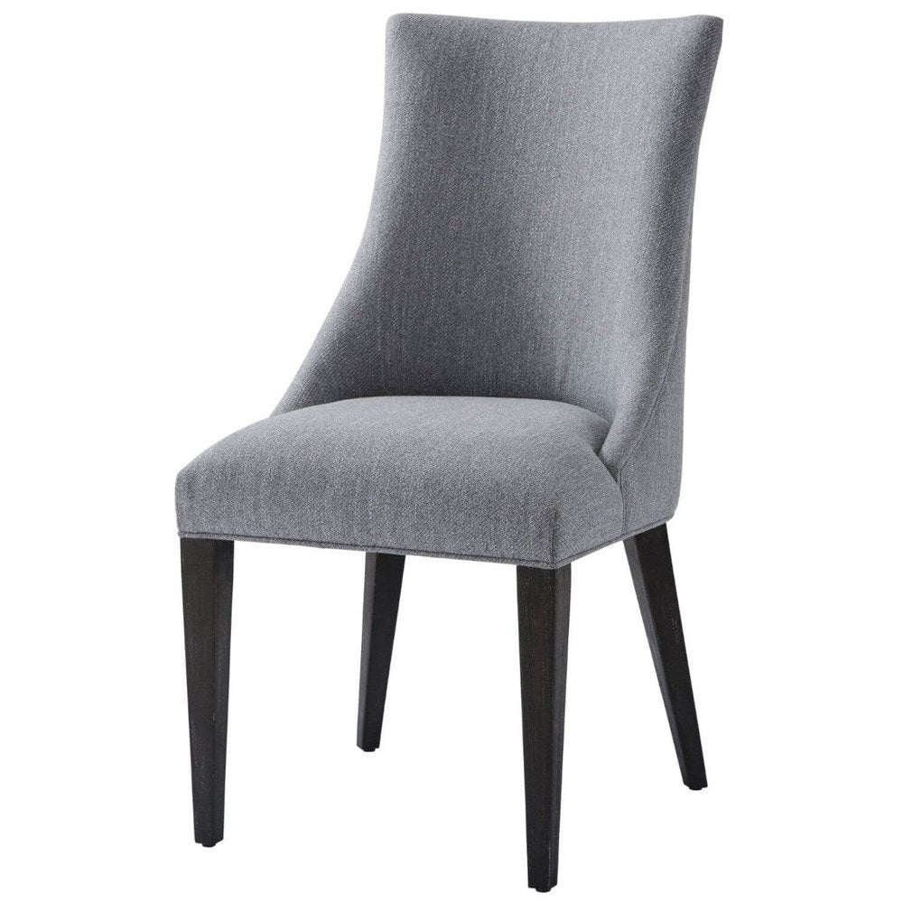 Product photograph of Ta Studio Ezra Grey Dining Chair In Kendal Mercury from Olivia's