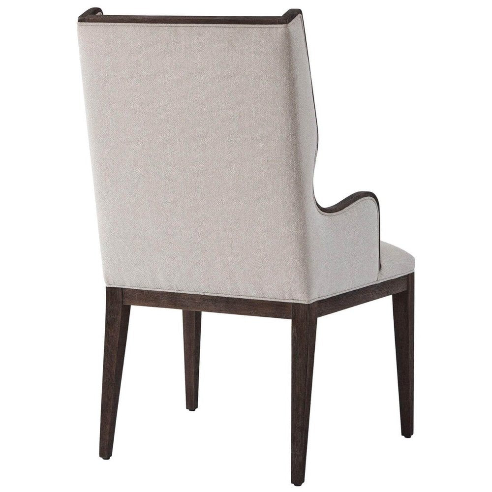 Product photograph of Ta Studio Della Dining Chair With Arms In Kendal Linen from Olivia's.