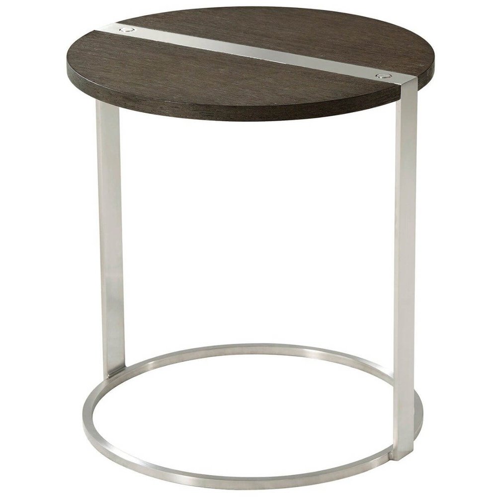 Ta Studio Round Side Table Carson In Anise