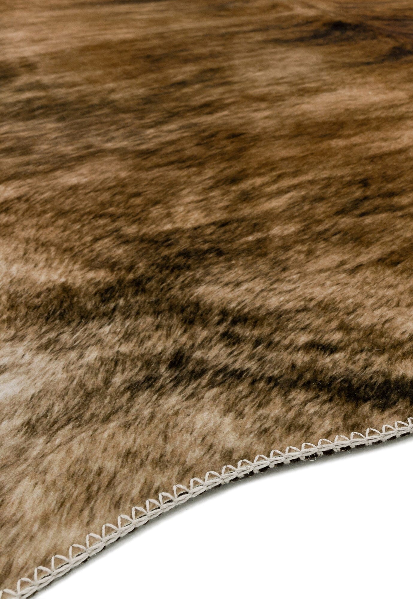 Product photograph of Asiatic Carpets Texas Faux Cowhide Chromajet Print Rug Chestnut - 190 X 240cm from Olivia's.