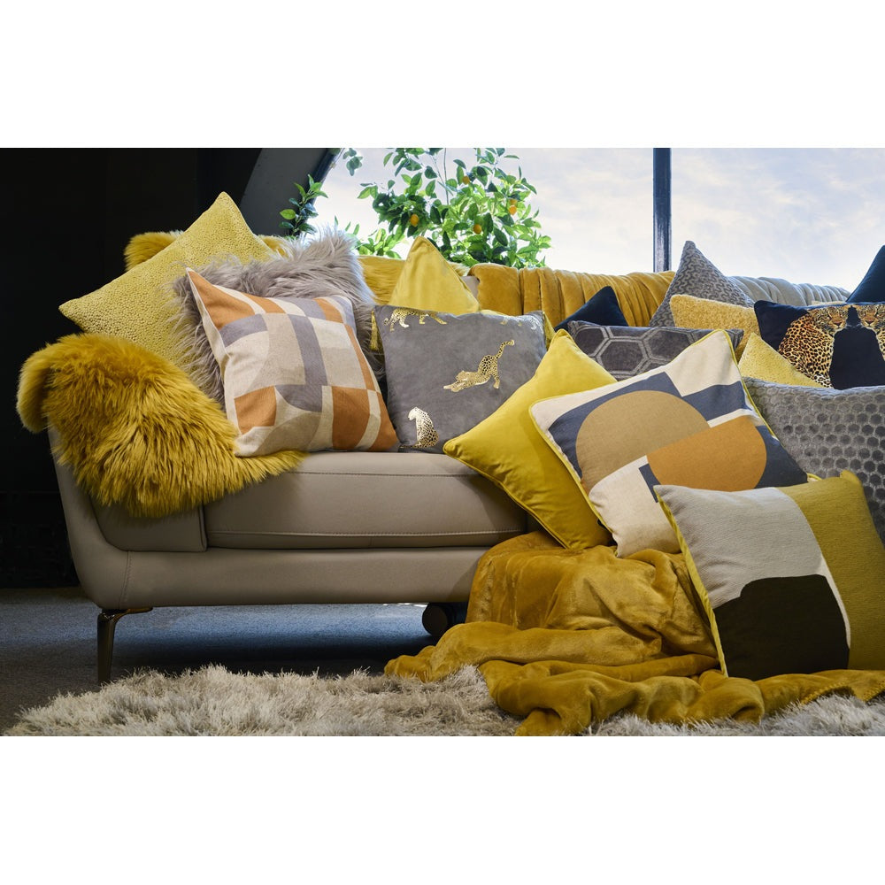 Product photograph of Malini Oslo Cushion Olive Large from Olivia's.