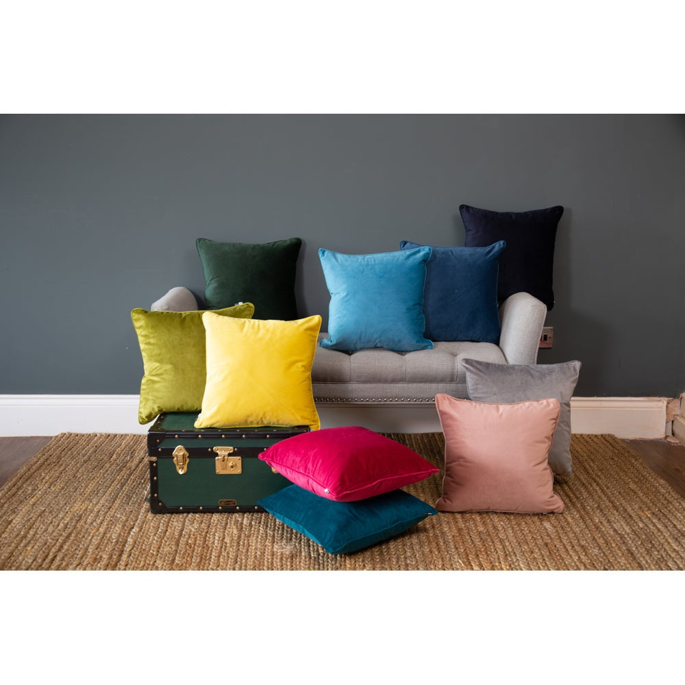 Product photograph of Malini Luxe Cushion Pinegreen Large from Olivia's.