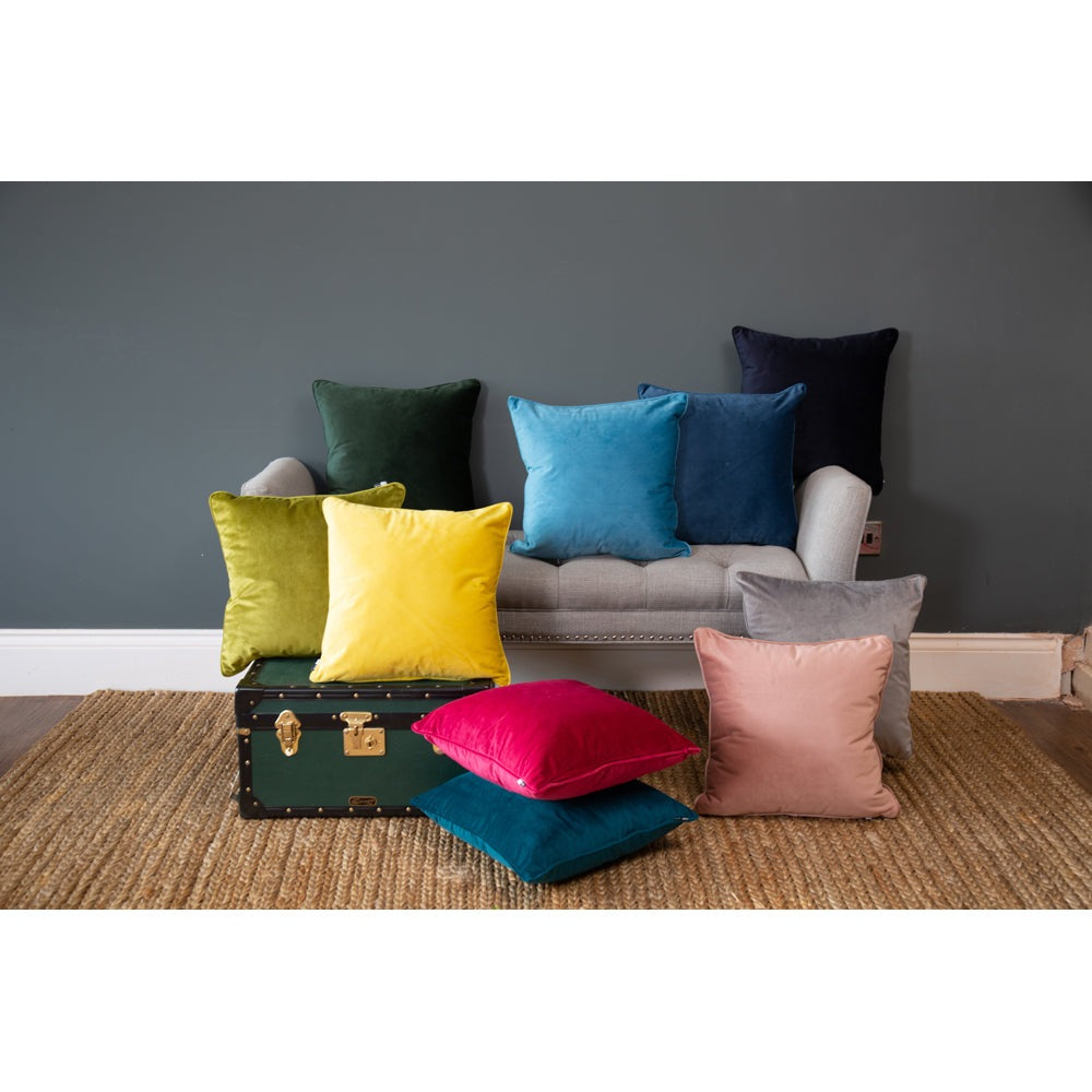 Product photograph of Malini Luxe Cushion Eucalyptus Small from Olivia's.