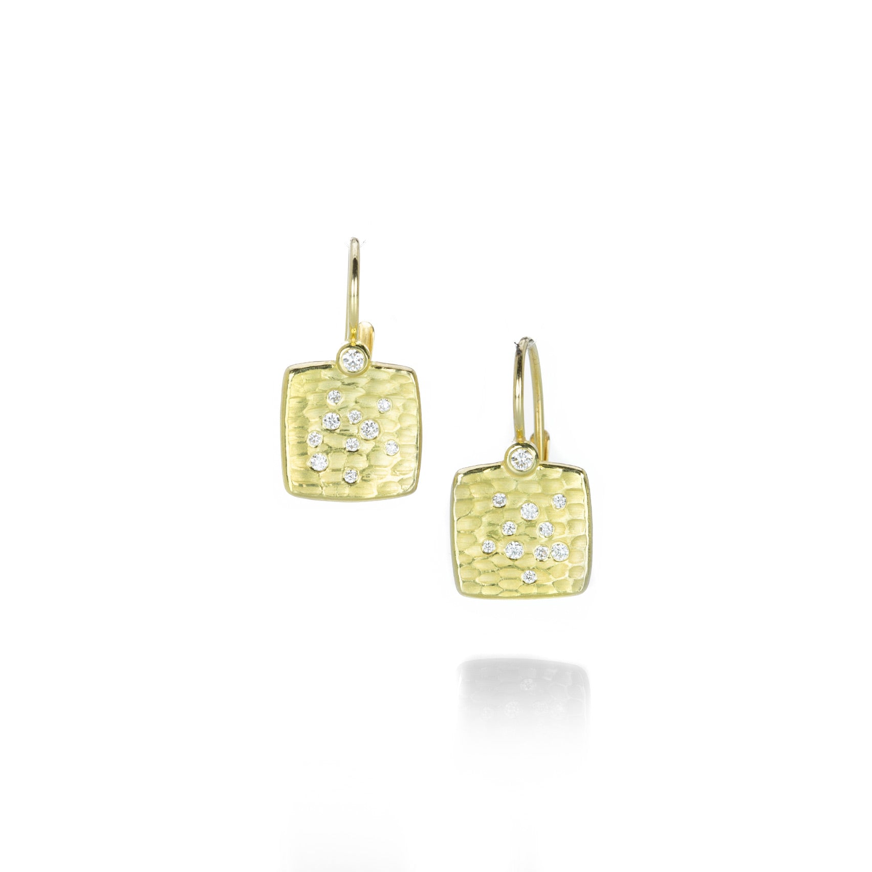 Square Glacier Drop Earrings