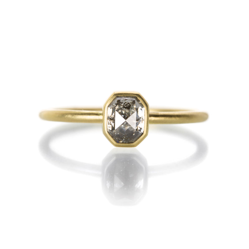 Gabriella Kiss Octagonal Salt and Pepper Diamond Ring | Quadrum Galler ...