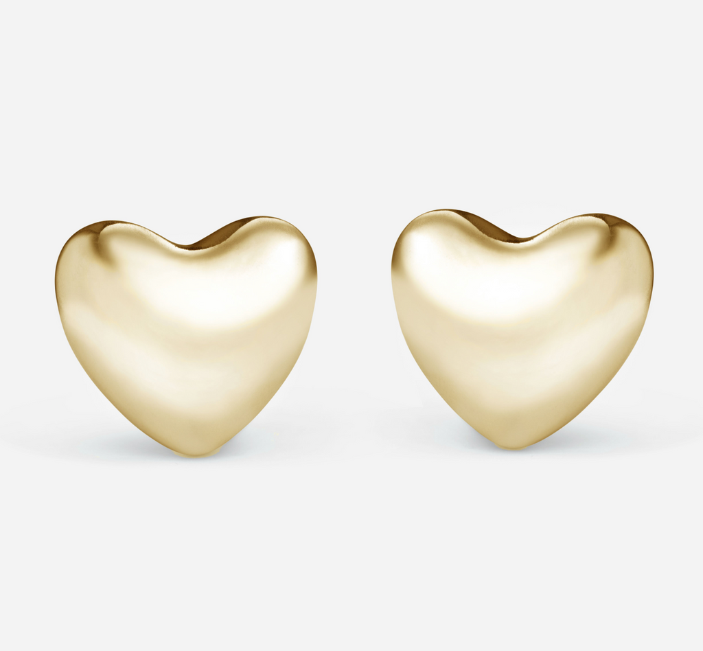 ANNIKA INEZ - 2022 COLLECTION - VOLUPTUOUS HEART EARRINGS - LARGE - GO ...