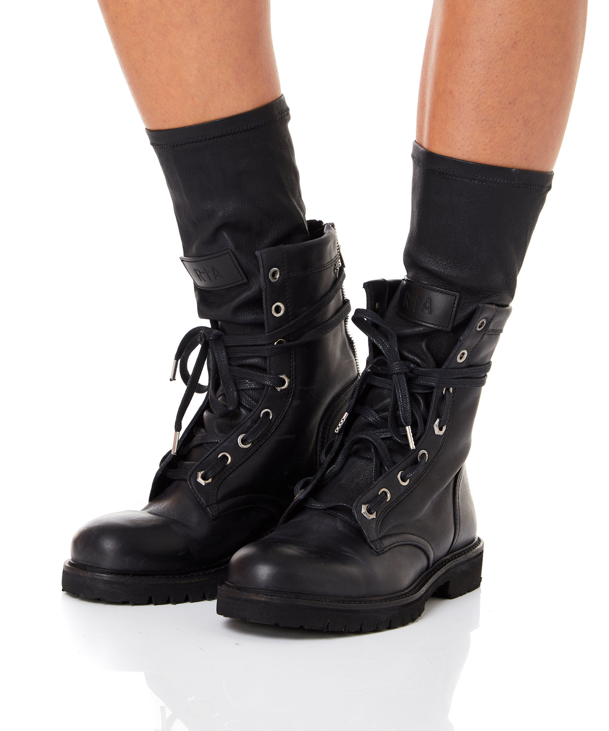 Women S Designer Boots Rta Hybrid Combat Black Boots The Box Boutique The Box Boutique