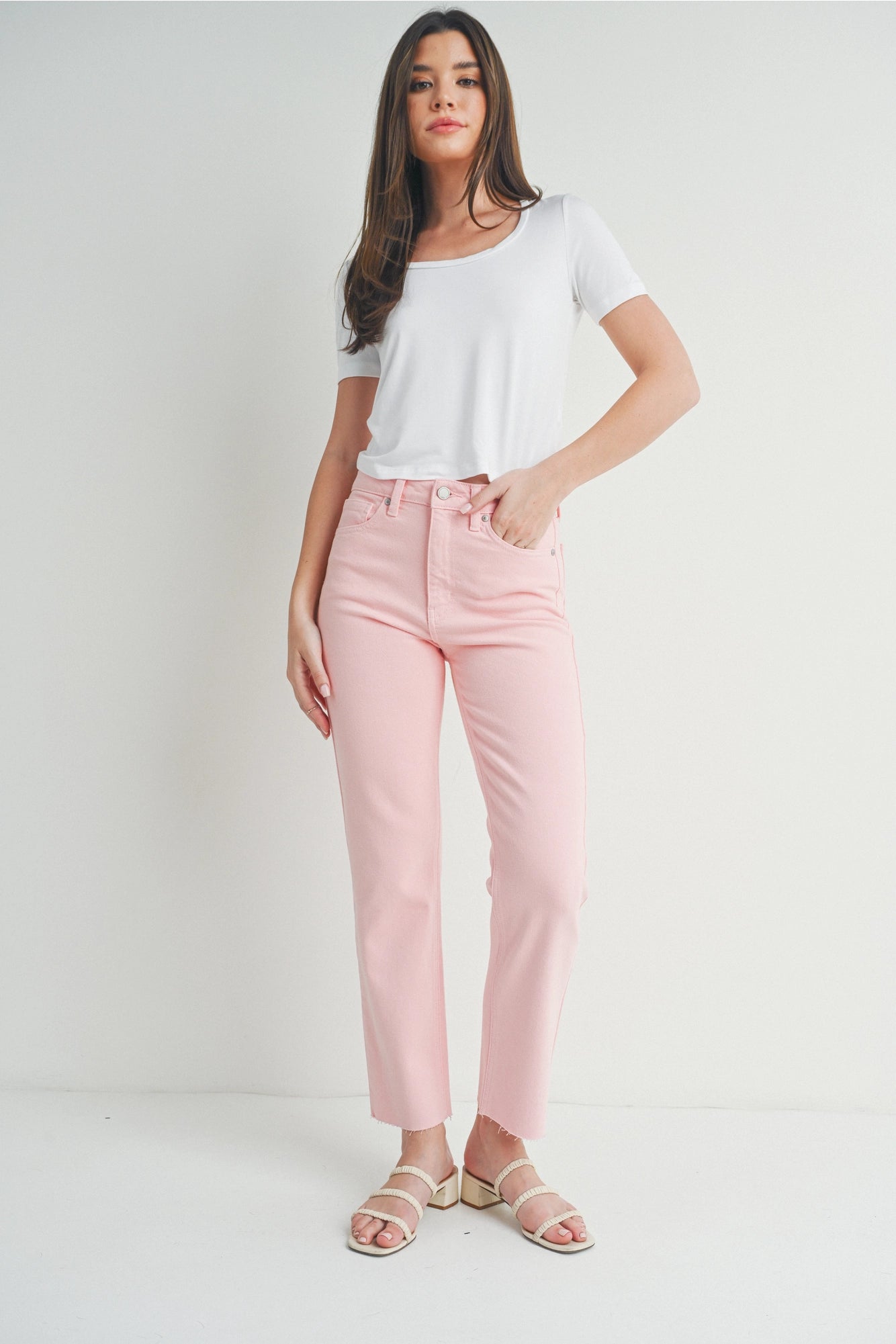 Pinkland Cropped Jeans