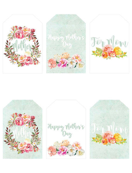 Happy Mother's Day Printable Floral Banner, Card, & Sign Kit – Blushes ...