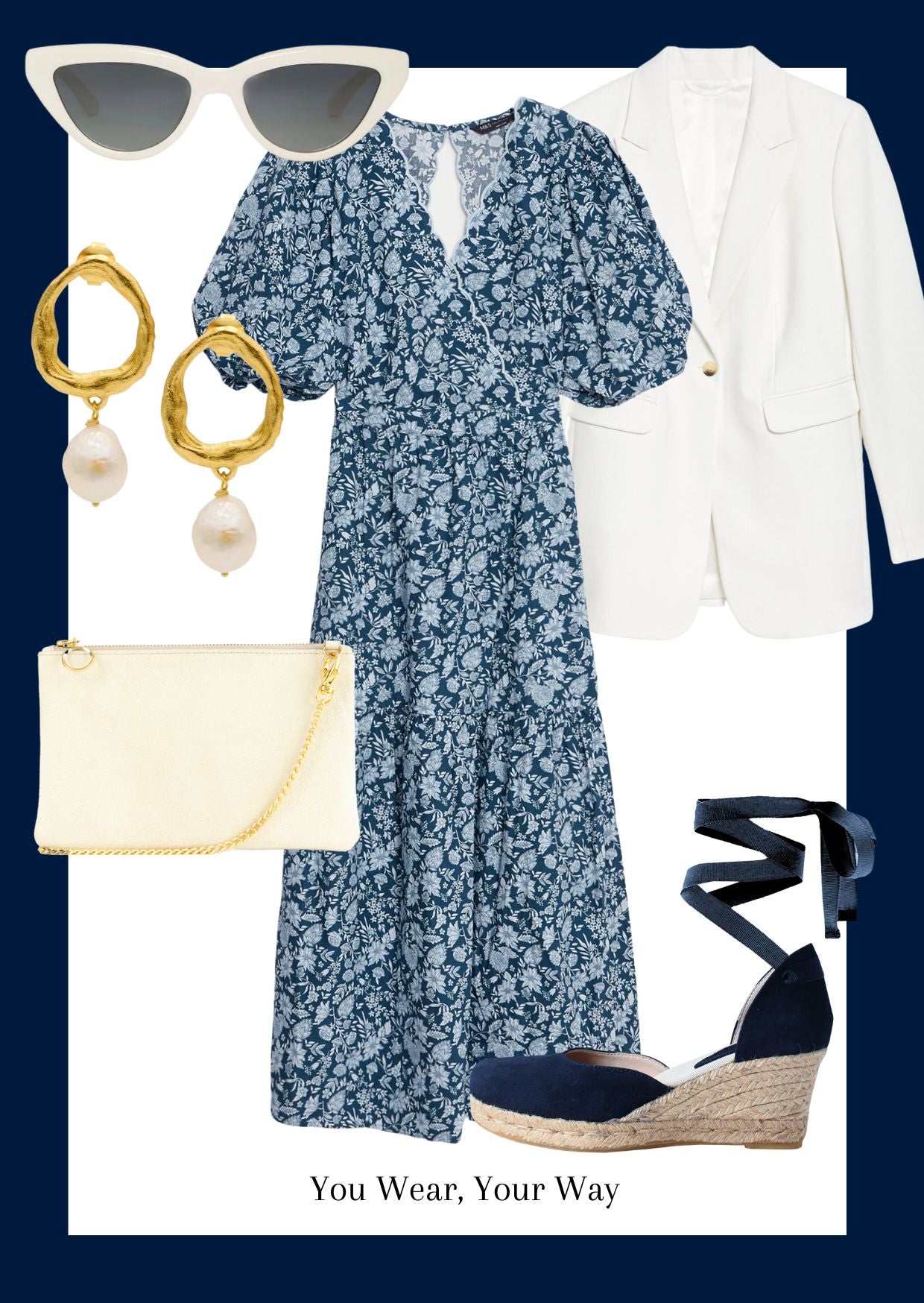 Dida Ritchie - Camila Navy - outfit collage