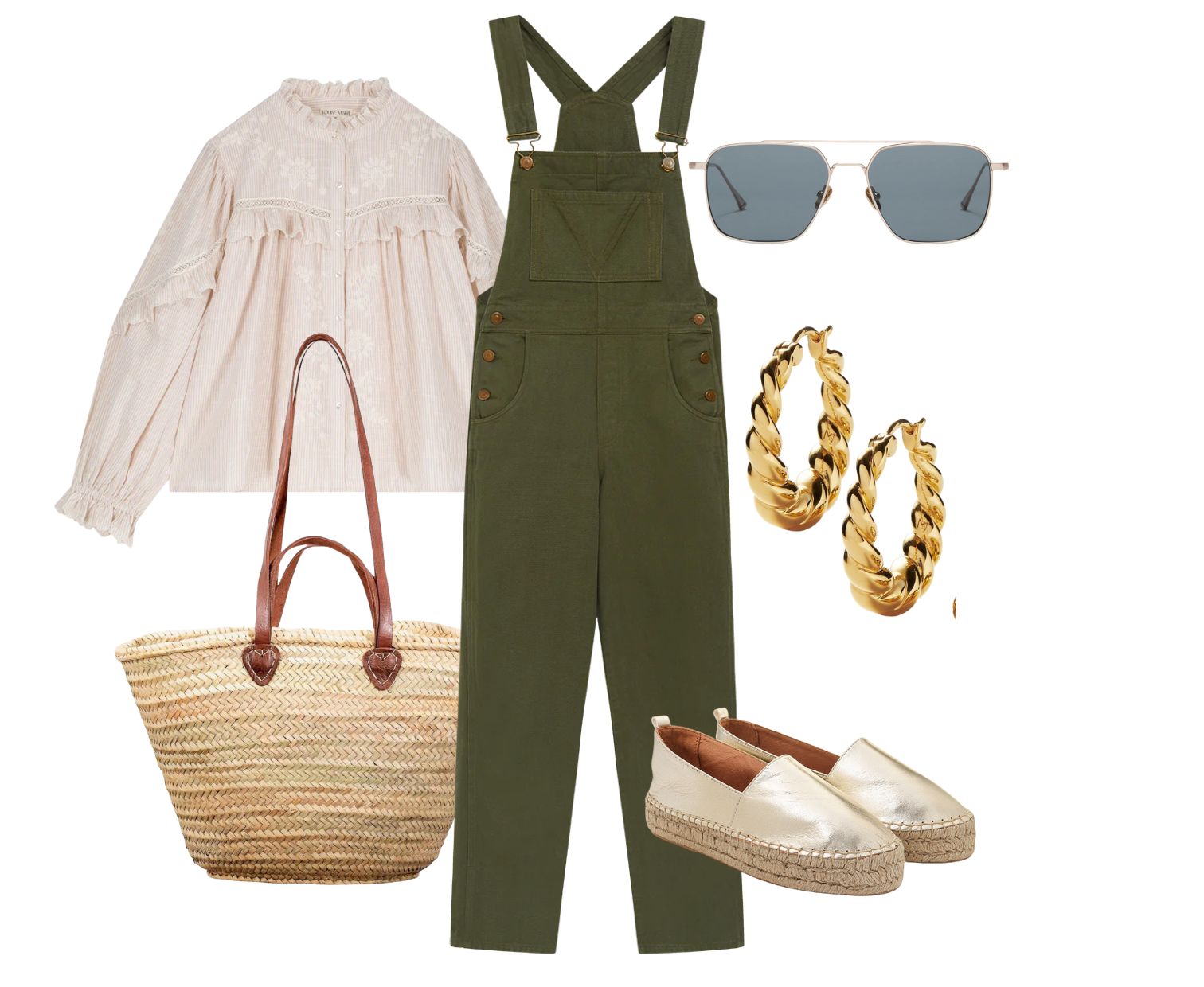 Luna Metallic Leather Espadrilles - Dida Ritchie - outfit inspiration