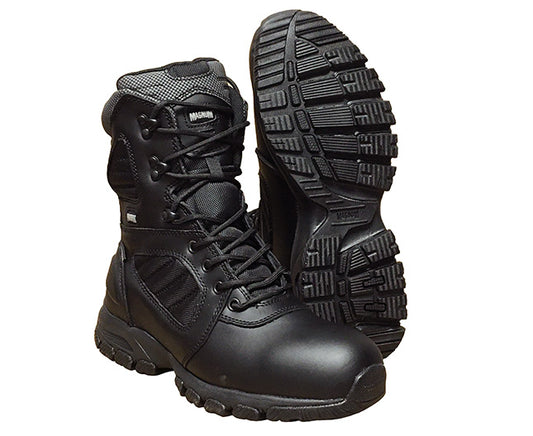 MAGNUM STRIKE FORCE 8.0 BOOTS, WATERPROOF, SIDE ZIP, BLACK, STYLE 5432 –  MDC Store