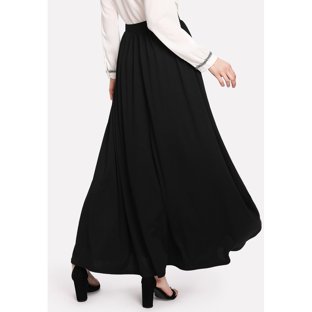 black a line maxi skirt