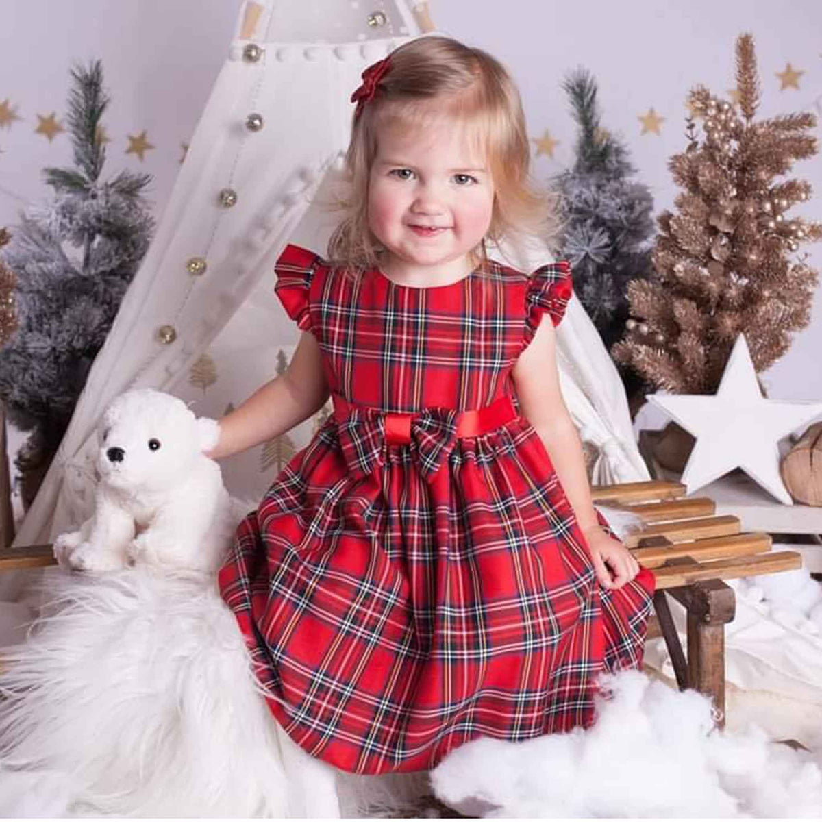 Tartan Dresses - Baby Christmas Outfits – Lullaby Lane Baby Shop