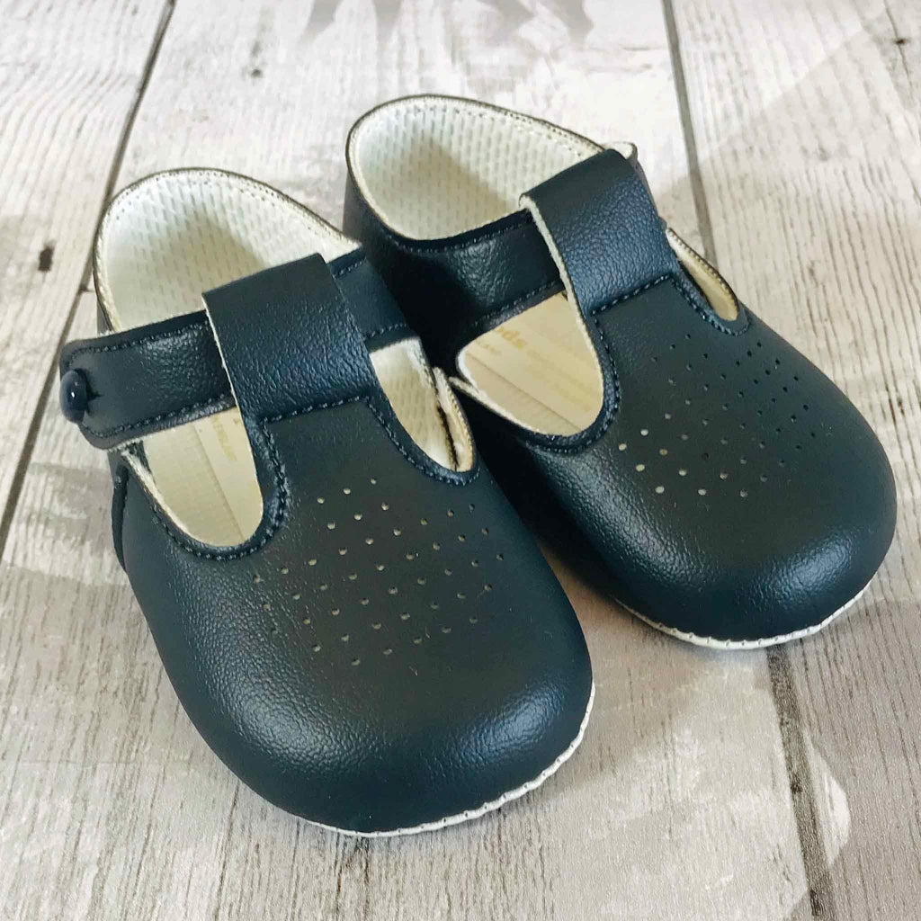 navy pram shoes