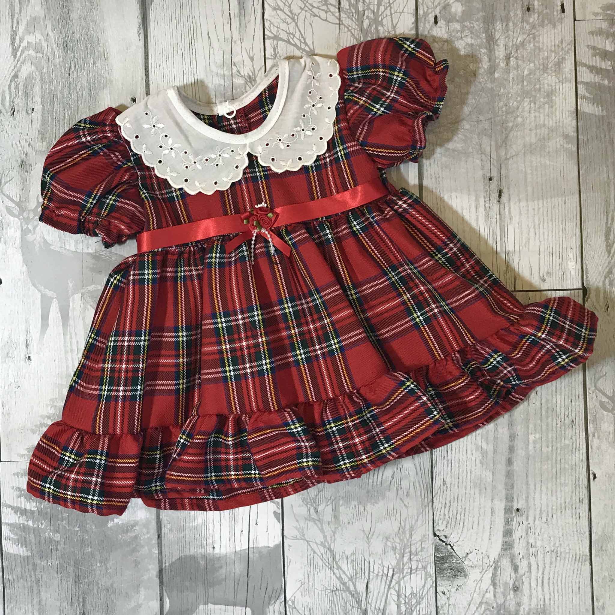 Baby Girls Red Tartan Dress and Jacket – Lullaby Lane Baby Shop