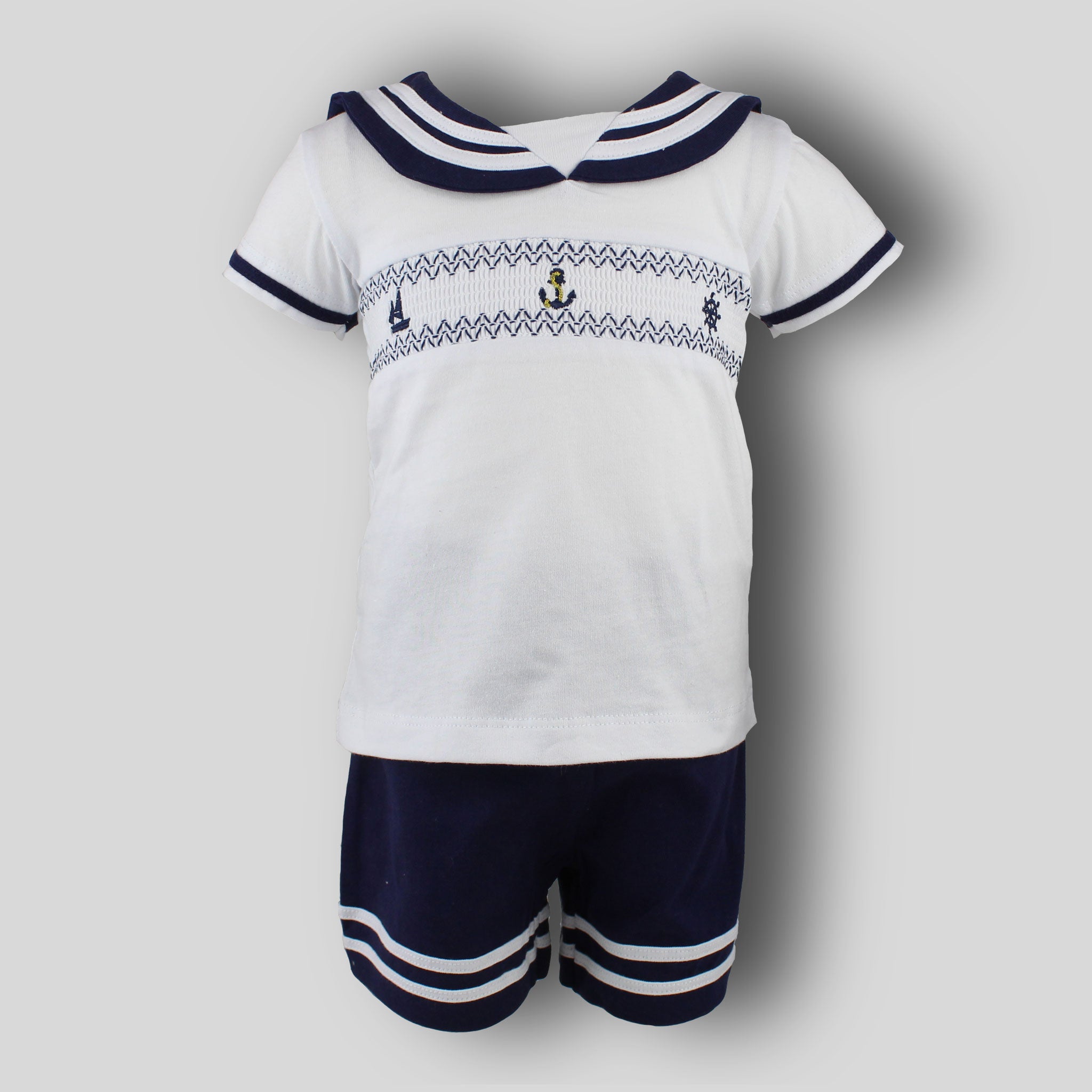 baby boys summer outfit sailor