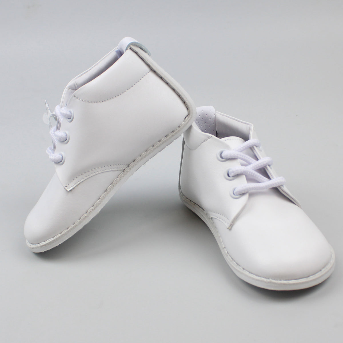 PEX White Leather First Walker Shoes for Boys – Lullaby Lane Baby Shop