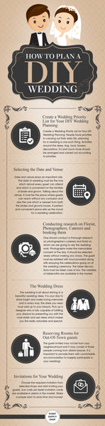How to Plan a DIY Wedding Infographic
