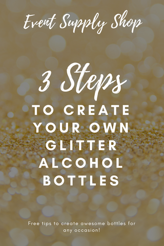 Glitter Alcohol Bottles