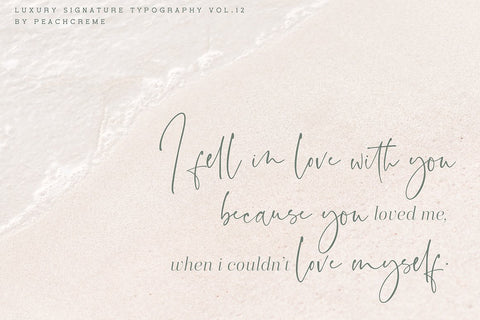 Santorini elegant script font