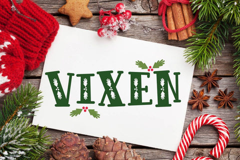 Vixen holiday font