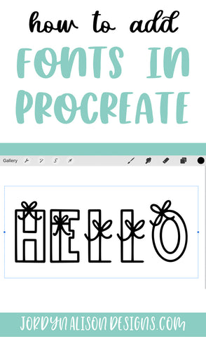 How to Install Fonts to Procreate