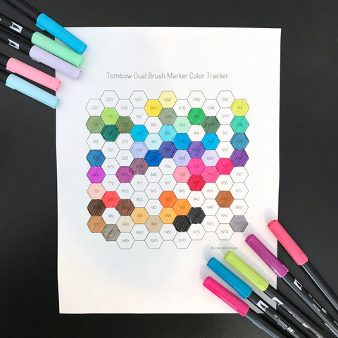 tombow dual brush tip tracker