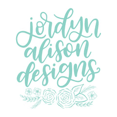 Jordyn Alison Designs Hand Lettered Logo