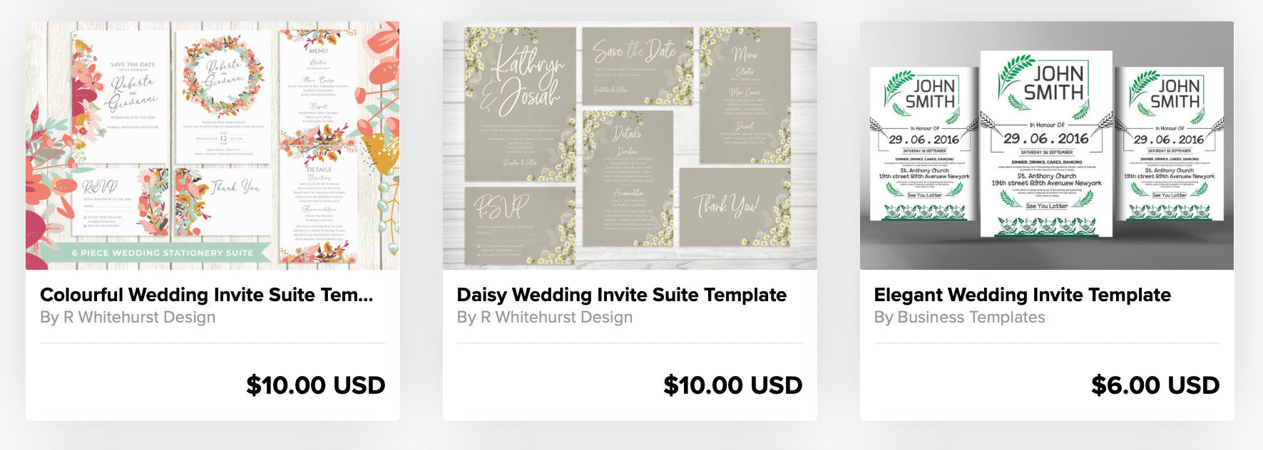 wedding invites