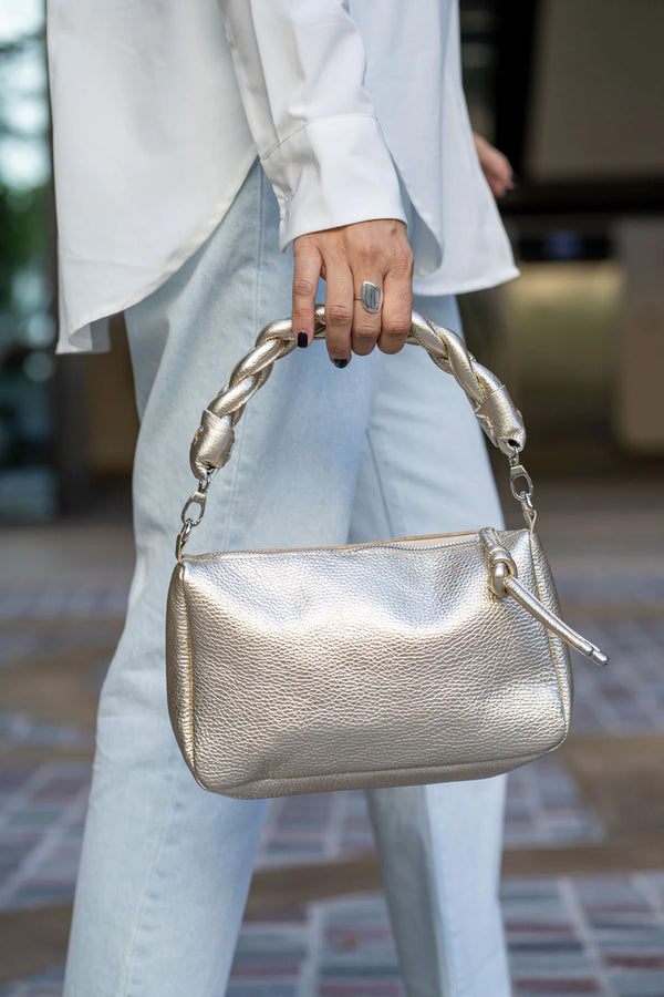 Pre - Loved] Clare V. Petit Moyen Messenger Bag - Cream Rattan