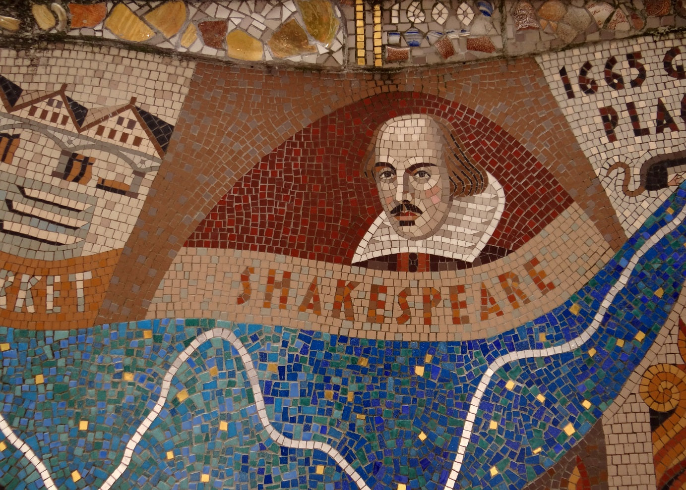shakespeare mosaic in london