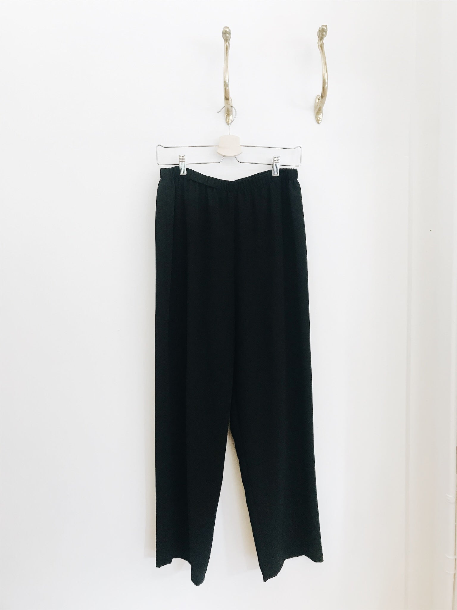 black flowy pants