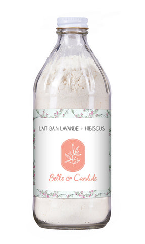 Lait de bain Lavande + Hibiscus - Belle & Candide