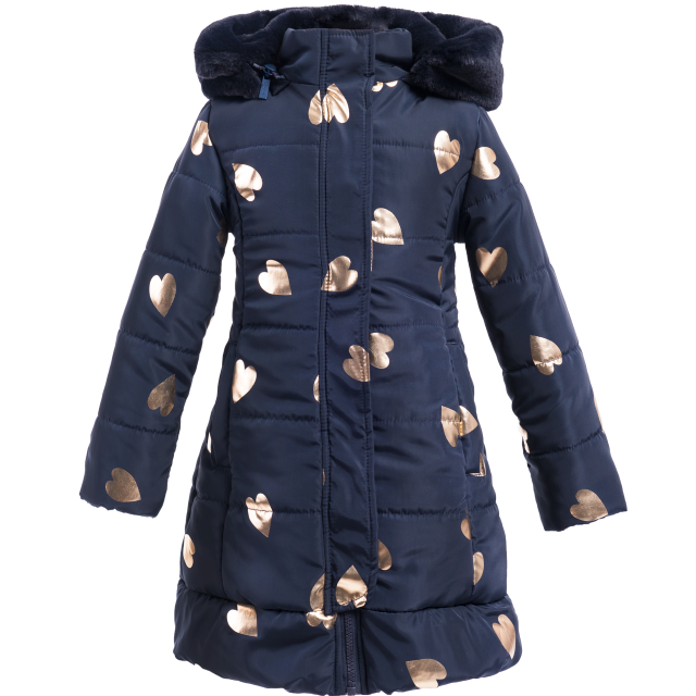 girls long padded coat