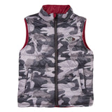 Boys Dark Red Reversible Vest