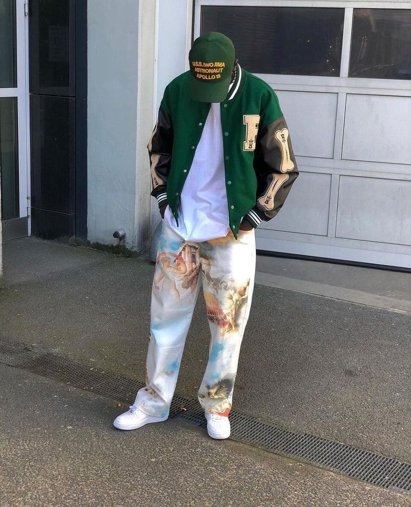 Clout Collection Varsity Jacket with Lucky Casino Aesthetic Patching