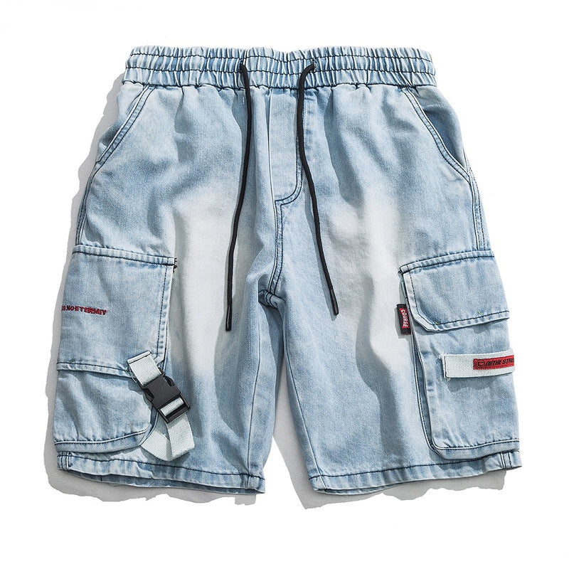 blue cargo work shorts