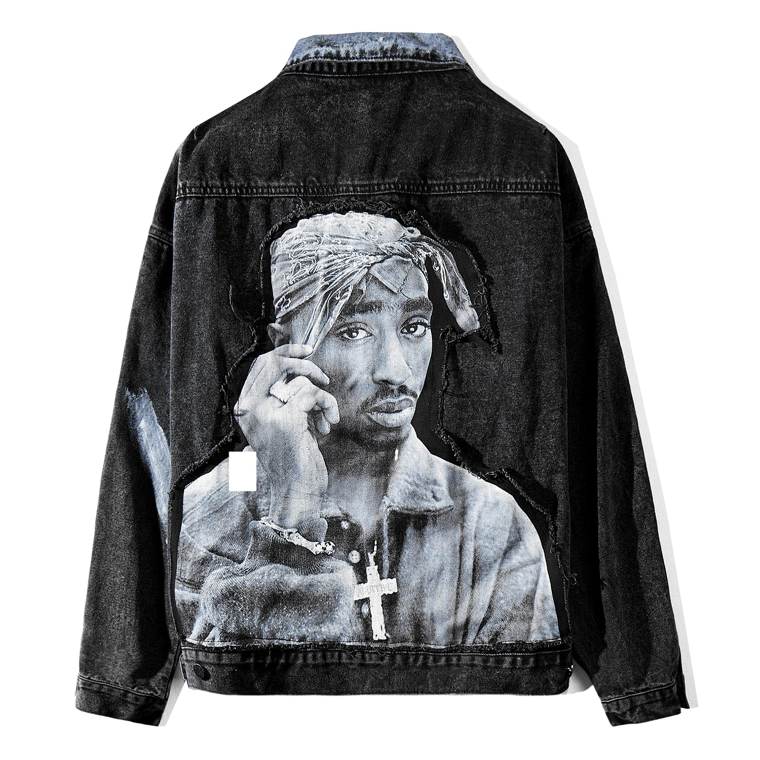 tupac jean jacket